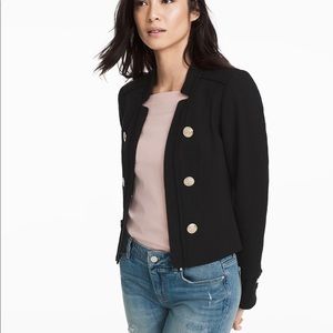 WHBM Tweed cropped blazer